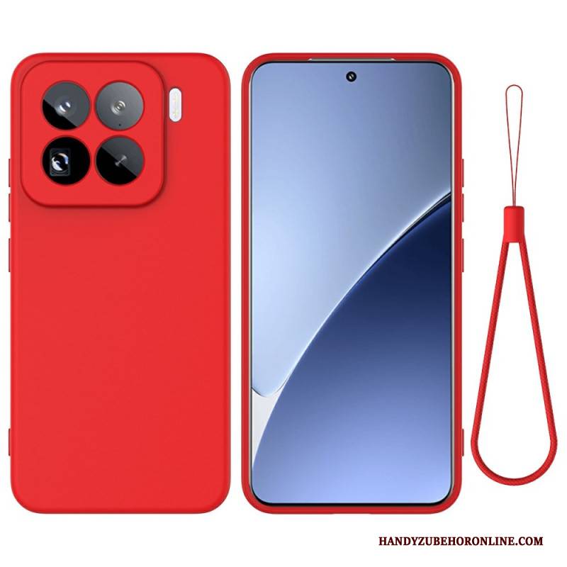 Hülle Für Xiaomi 15 Pro Flüssigsilikon-lanyard