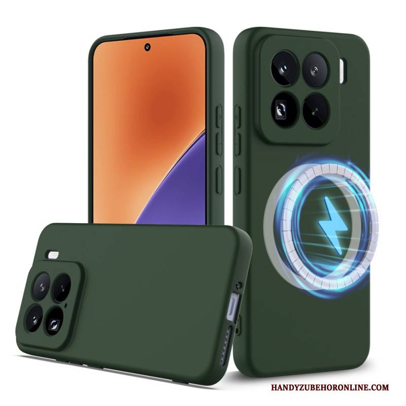 Hülle Für Xiaomi 15 Pro Magsafe-kompatibles Flüssigsilikon Mit Band
