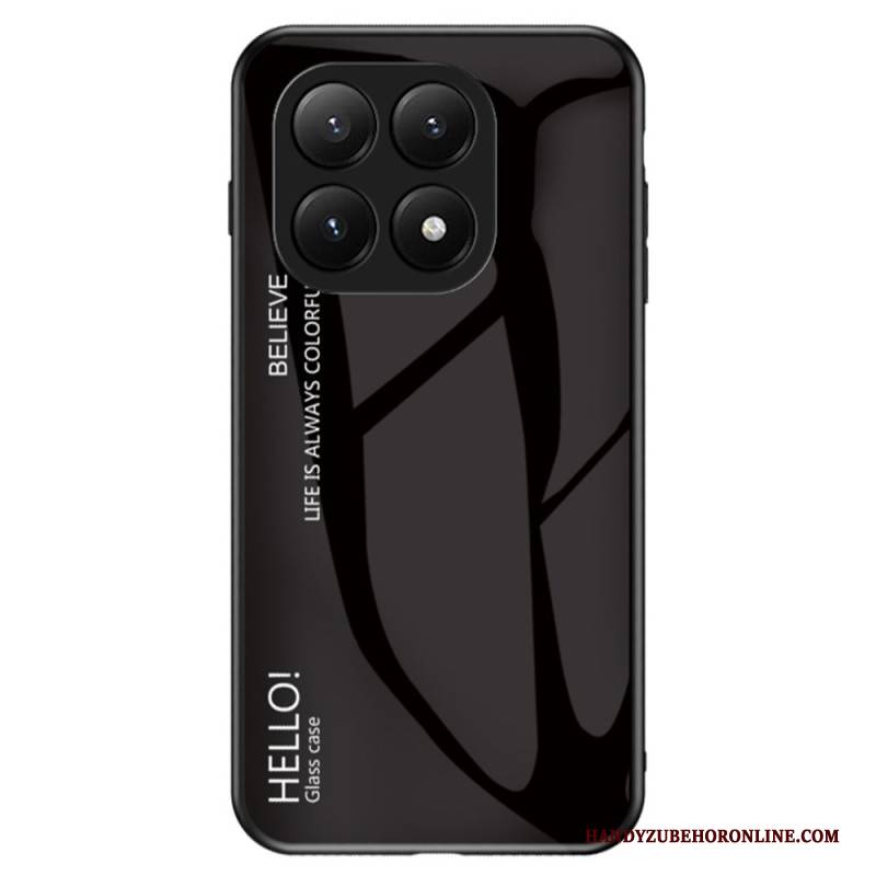 Hülle Für Xiaomi 15t Gehärtetes Glas Hello