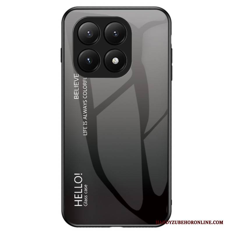 Hülle Für Xiaomi 15t Gehärtetes Glas Hello