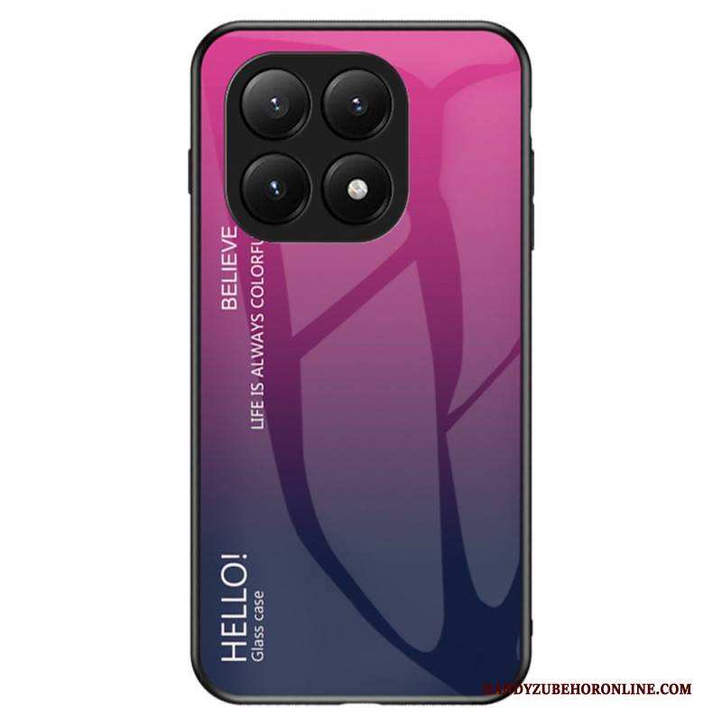 Hülle Für Xiaomi 15t Gehärtetes Glas Hello