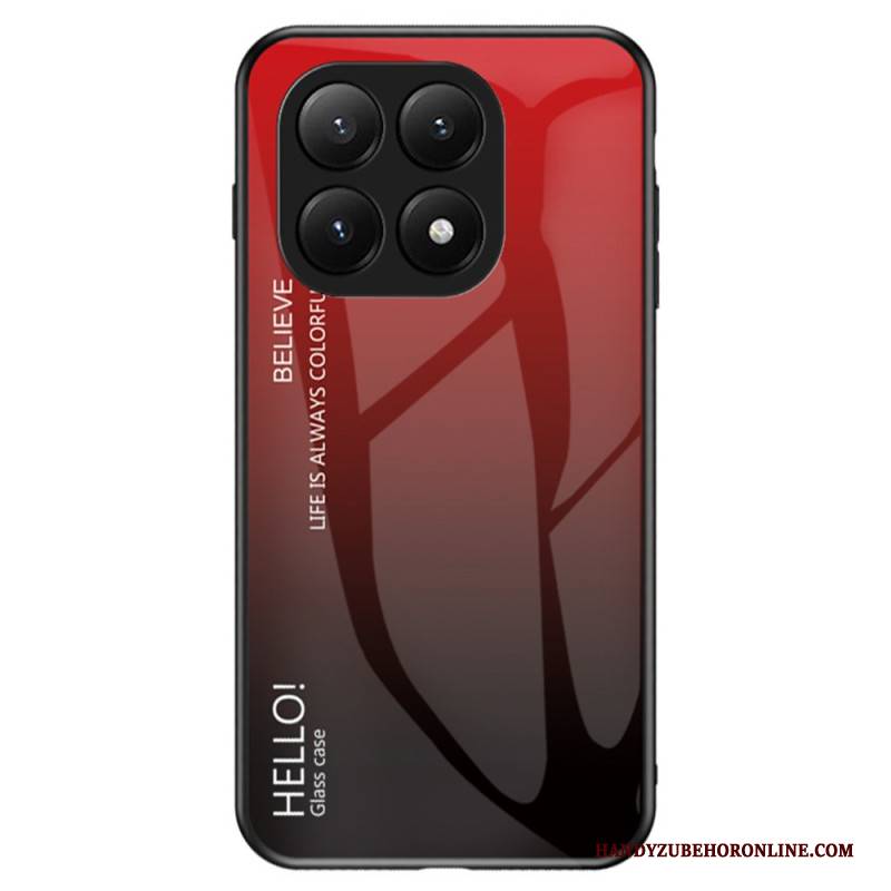 Hülle Für Xiaomi 15t Gehärtetes Glas Hello