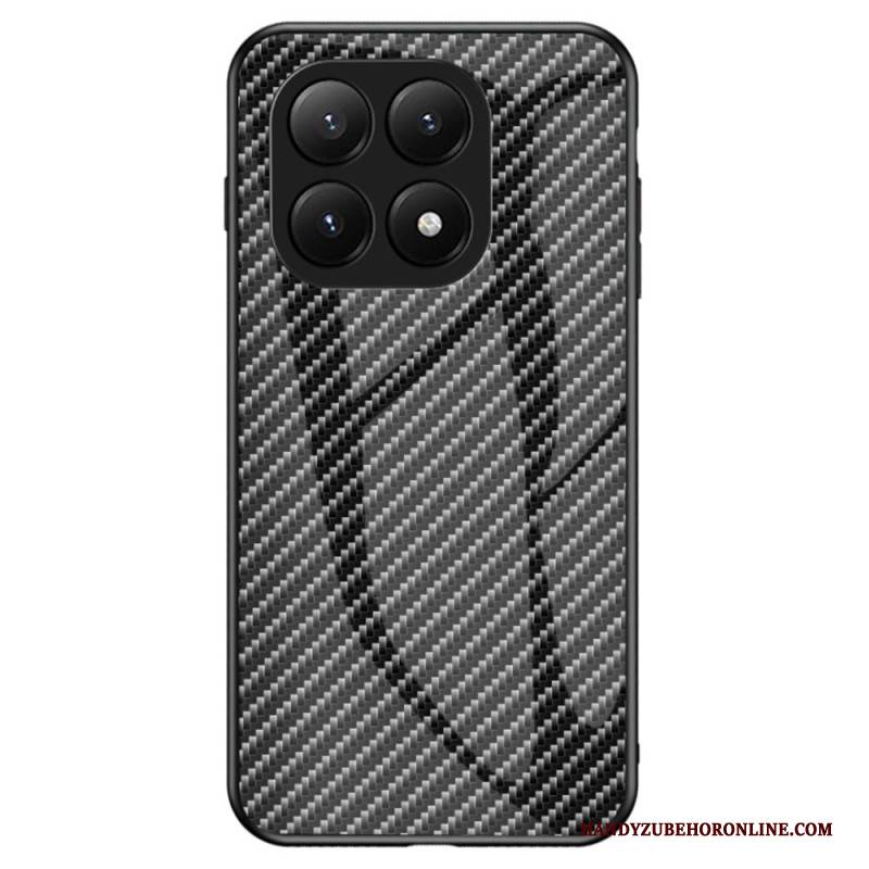 Hülle Für Xiaomi 15t Pro Gehärtetes Glas Mit Carbonfaser-optik