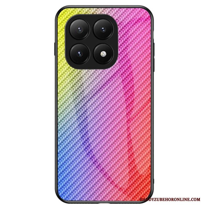 Hülle Für Xiaomi 15t Pro Gehärtetes Glas Mit Carbonfaser-optik
