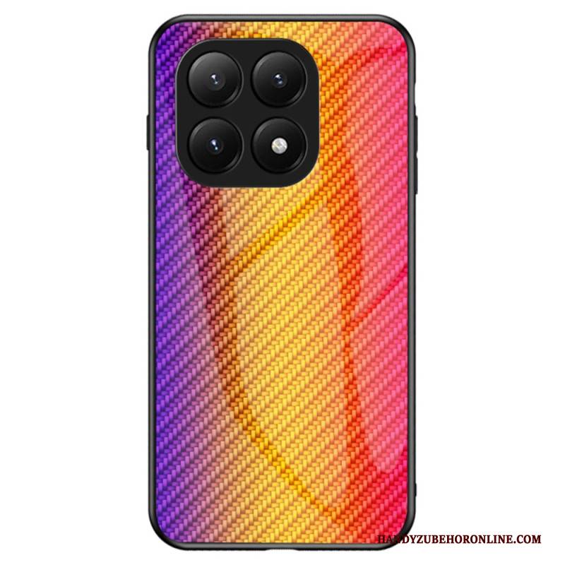 Hülle Für Xiaomi 15t Pro Gehärtetes Glas Mit Carbonfaser-optik