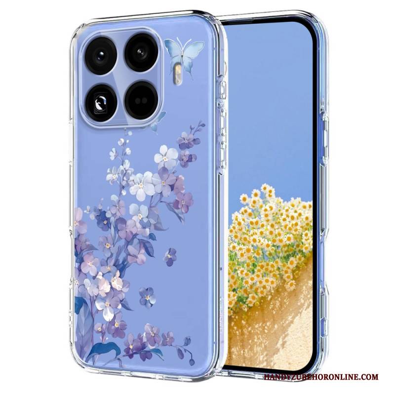 Hülle Für Xiaomi 15t Pro Transparentes Blumenmuster