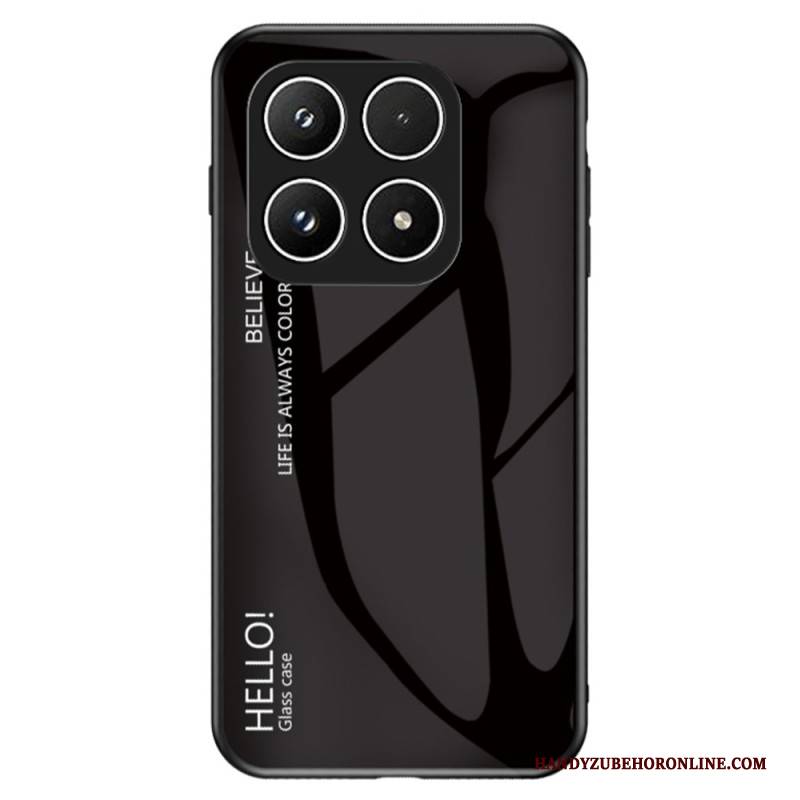 Hülle Für Xiaomi 17 Gehärtetes Glas Hello