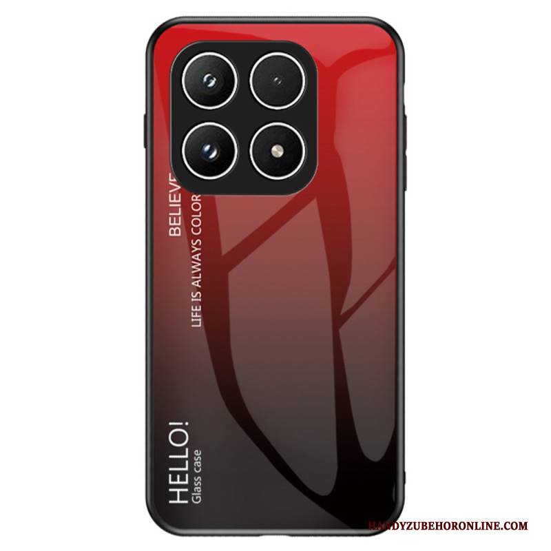 Hülle Für Xiaomi 17 Gehärtetes Glas Hello