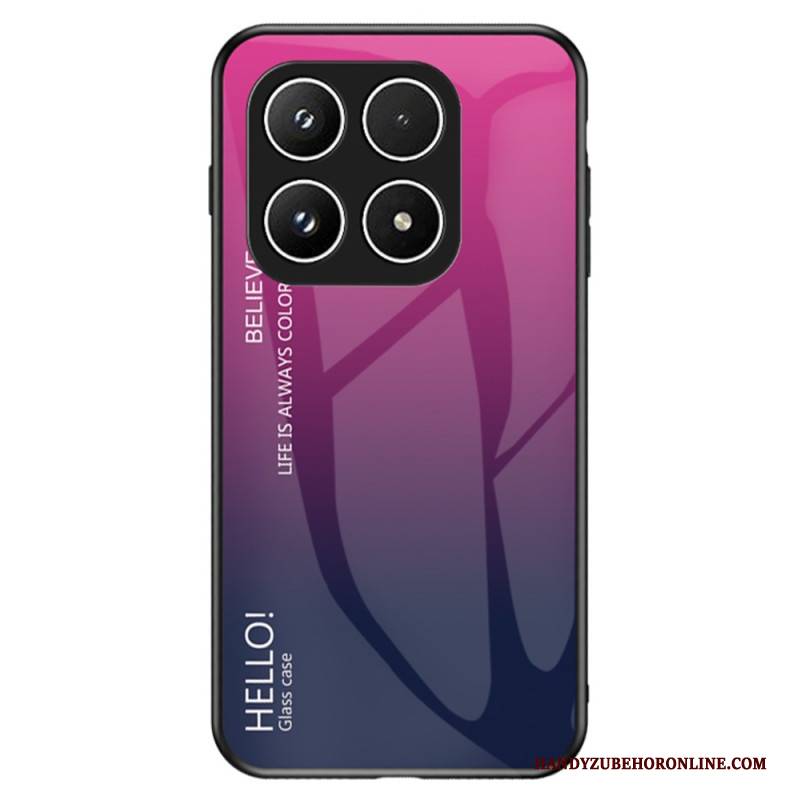 Hülle Für Xiaomi 17 Gehärtetes Glas Hello