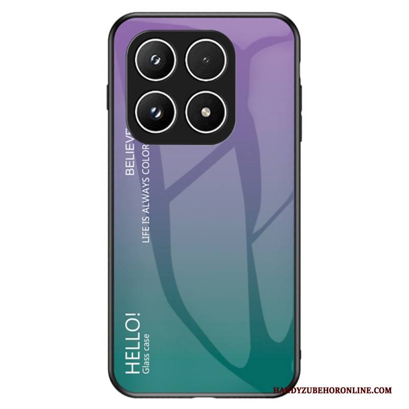 Hülle Für Xiaomi 17 Gehärtetes Glas Hello