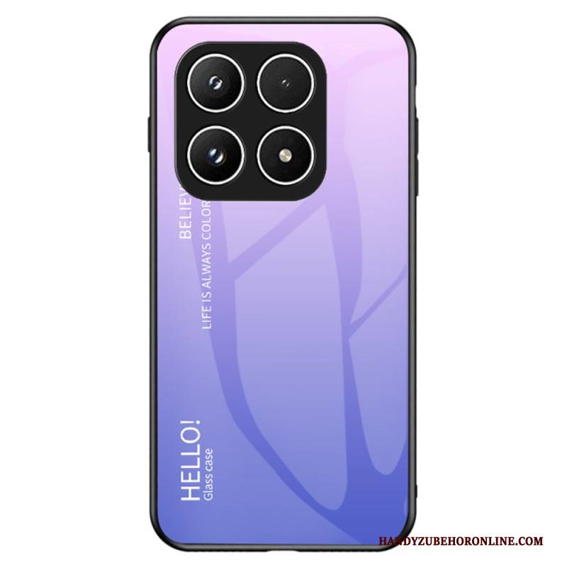 Hülle Für Xiaomi 17 Gehärtetes Glas Hello