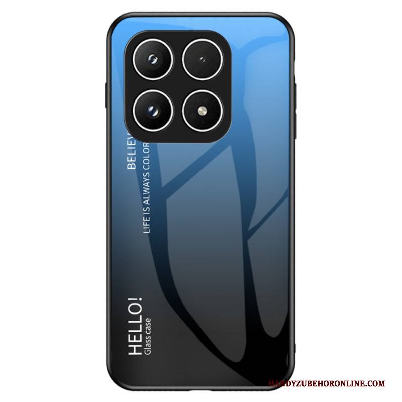 Hülle Für Xiaomi 17 Gehärtetes Glas Hello