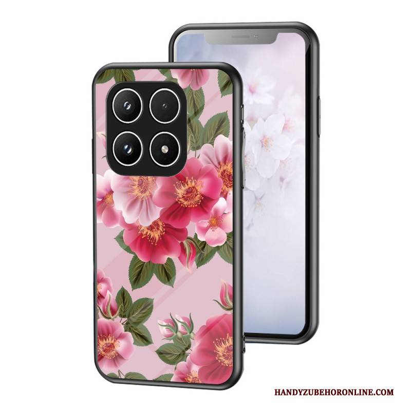Hülle Für Xiaomi 17 Gehärtetes Glas Mit Blumenmuster