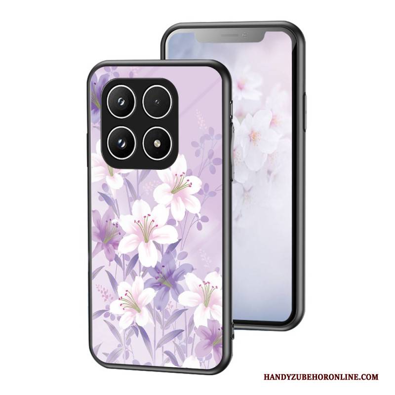 Hülle Für Xiaomi 17 Gehärtetes Glas Mit Blumenmuster