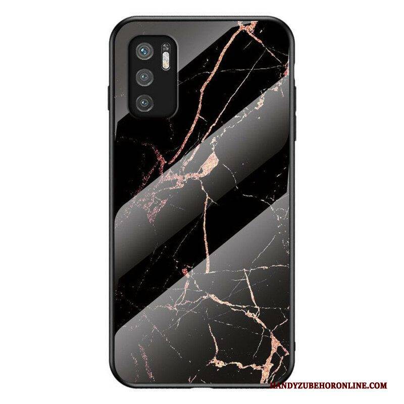 Hülle Für Xiaomi Redmi Note 10 5G Marmorfarben Gehärtetes Glas