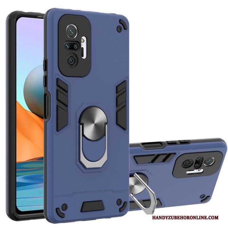 Hülle Für Xiaomi Redmi Note 10 Pro Abnehmbare Ringhalterung Aus Metall