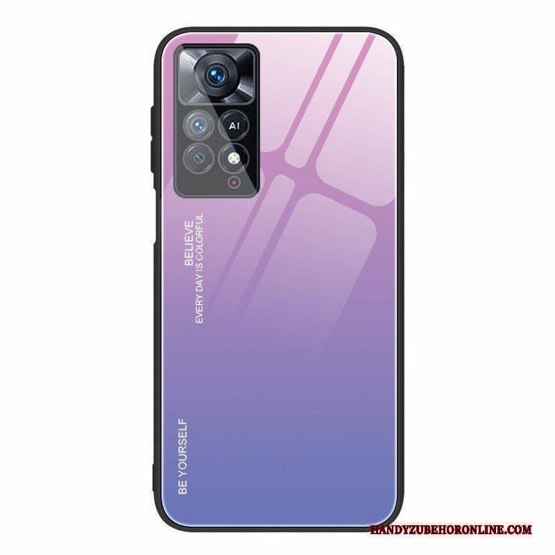 Hülle Für Xiaomi Redmi Note 11 Pro / 11 Pro 5G Gehärtetes Glas. Sei Du Selbst