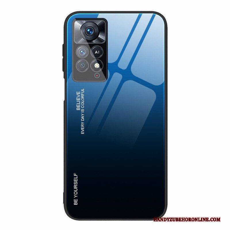 Hülle Für Xiaomi Redmi Note 11 Pro / 11 Pro 5G Gehärtetes Glas. Sei Du Selbst