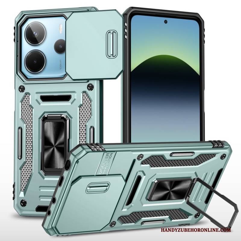 Hülle Für Xiaomi Redmi Note 14 5g Extrem Robust Mit Ständer Und Objektivschutz