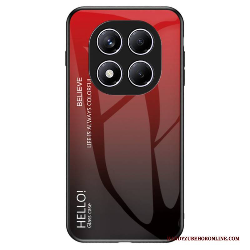 Hülle Für Xiaomi Redmi Note 14 Pro 4g Gehärtetes Glas Mit Hello-motiv