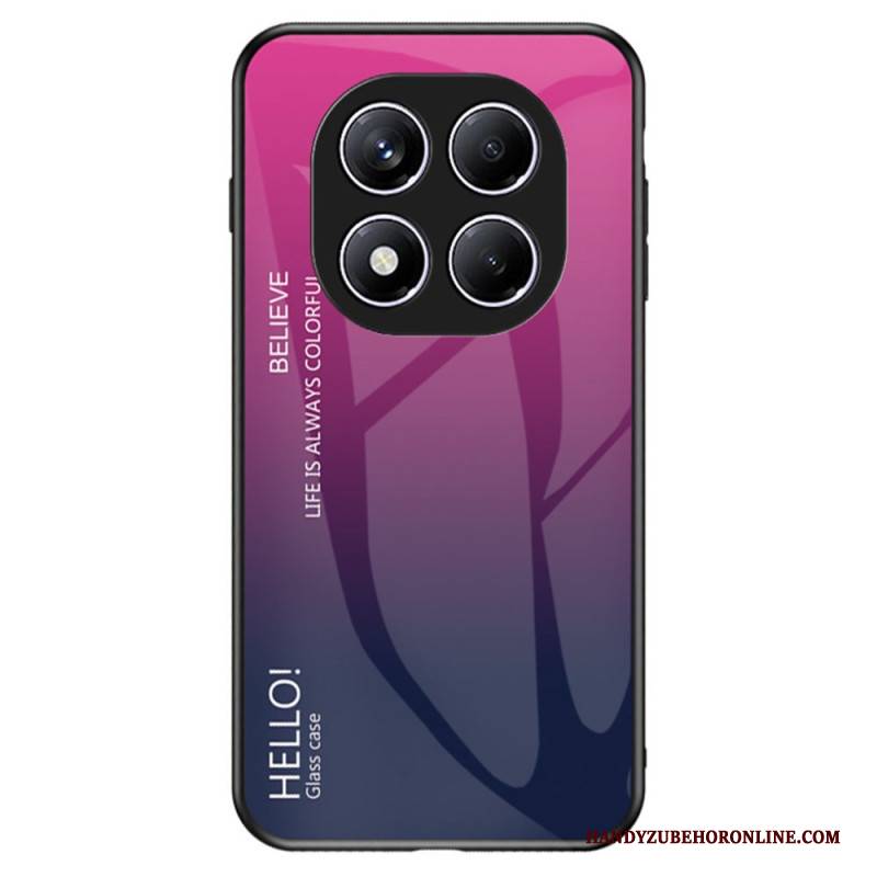 Hülle Für Xiaomi Redmi Note 14 Pro 4g Gehärtetes Glas Mit Hello-motiv