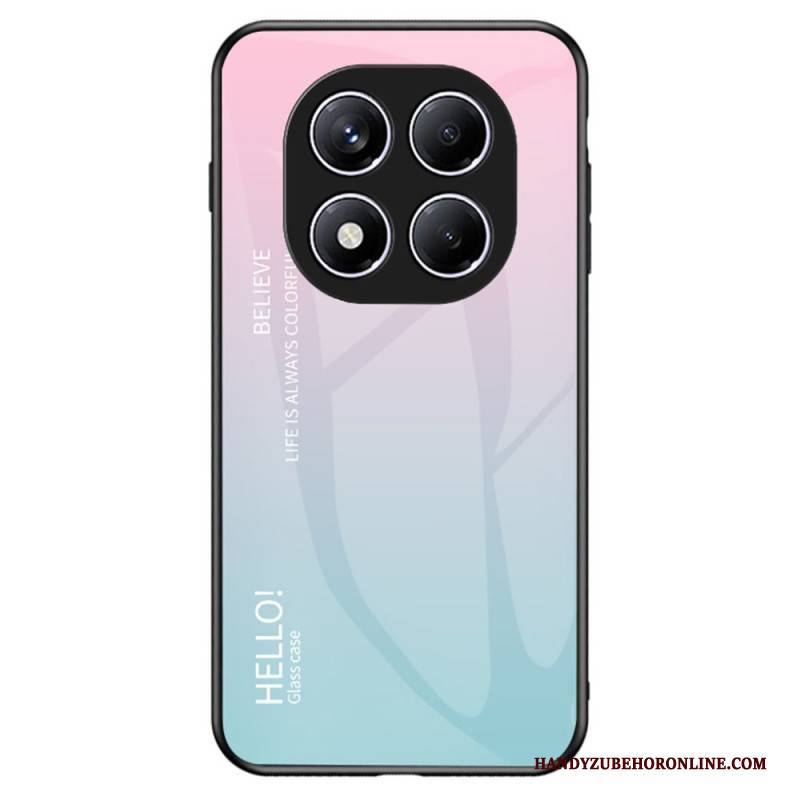 Hülle Für Xiaomi Redmi Note 14 Pro 4g Gehärtetes Glas Mit Hello-motiv