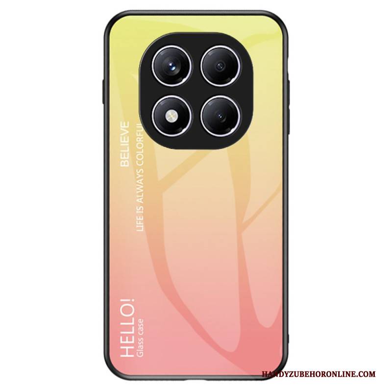 Hülle Für Xiaomi Redmi Note 14 Pro 4g Gehärtetes Glas Mit Hello-motiv