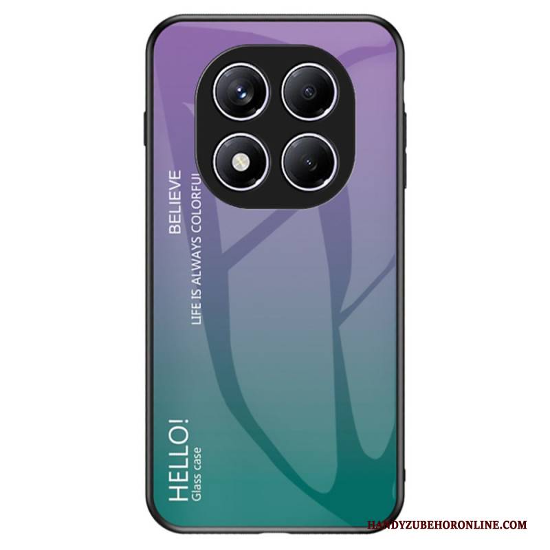 Hülle Für Xiaomi Redmi Note 14 Pro 4g Gehärtetes Glas Mit Hello-motiv