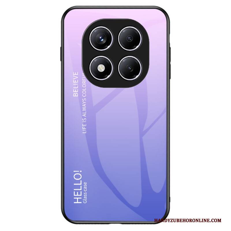 Hülle Für Xiaomi Redmi Note 14 Pro 4g Gehärtetes Glas Mit Hello-motiv