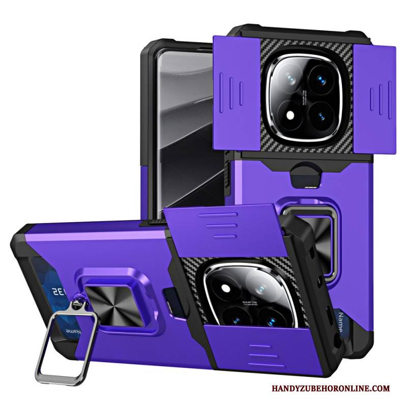 Hülle Für Xiaomi Redmi Note 14 Pro 4g Linsenschutz Und Kartenhalter