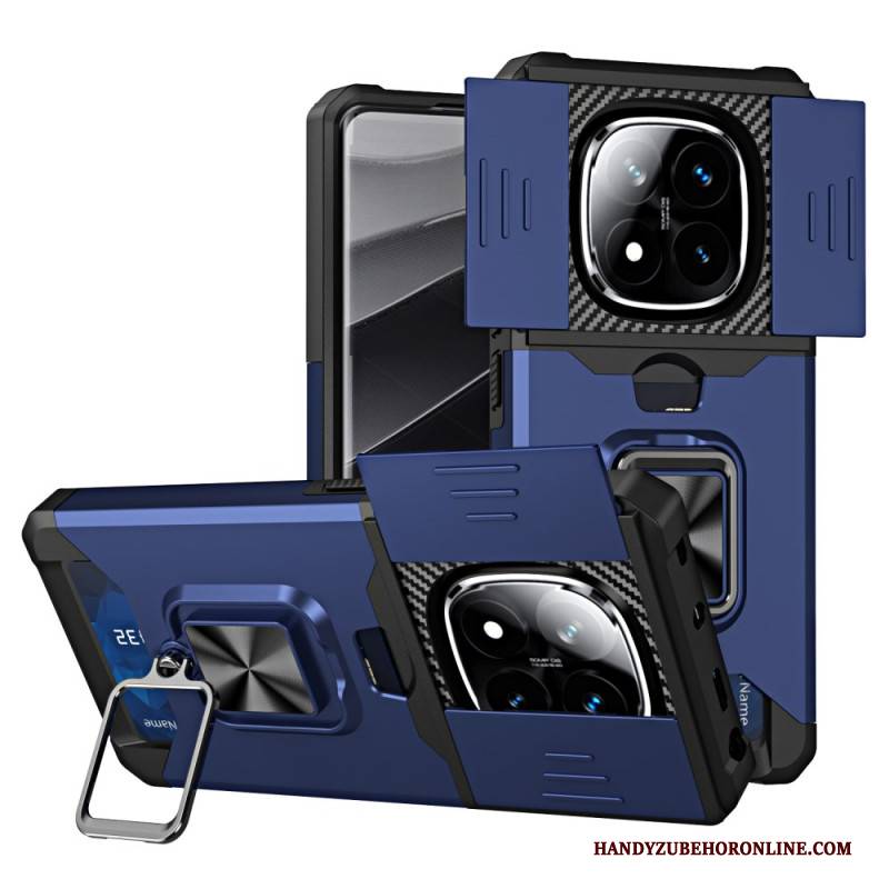 Hülle Für Xiaomi Redmi Note 14 Pro 4g Linsenschutz Und Kartenhalter