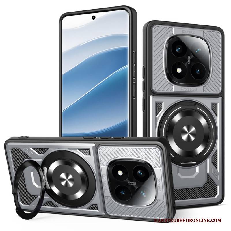 Hülle Für Xiaomi Redmi Note 14 Pro 4g Magnetisch Mit Drehbarem Ständer