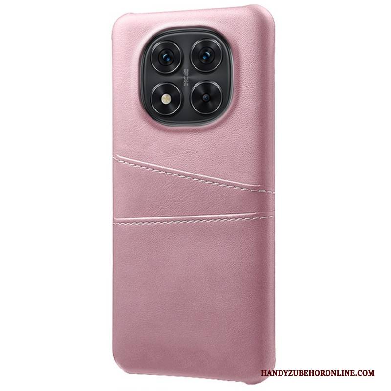 Hülle Für Xiaomi Redmi Note 14 Pro 5g Doppelter Kartenhalter In Lederoptik