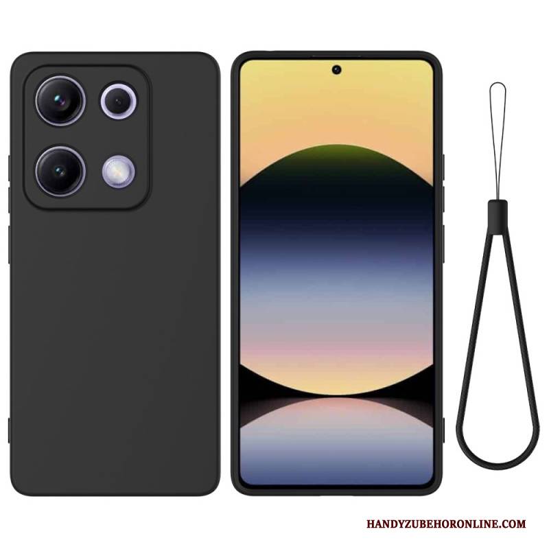 Hülle Für Xiaomi Redmi Note 14s Armband Aus Flüssigsilikon