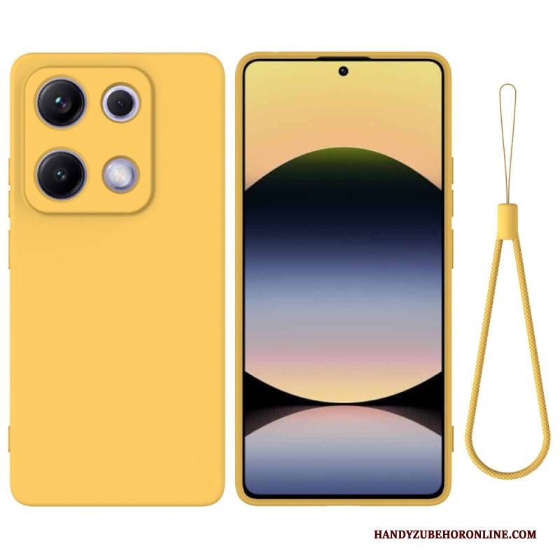 Hülle Für Xiaomi Redmi Note 14s Armband Aus Flüssigsilikon