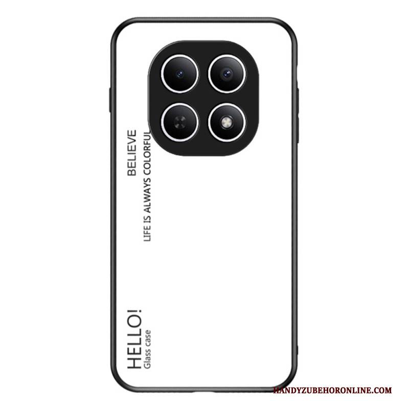 Hülle Für Xiaomi Redmi Note 15 5g Gehärtetes Glas Mit Hello-motiv