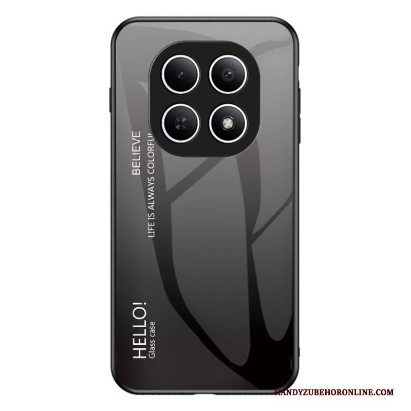 Hülle Für Xiaomi Redmi Note 15 5g Gehärtetes Glas Mit Hello-motiv