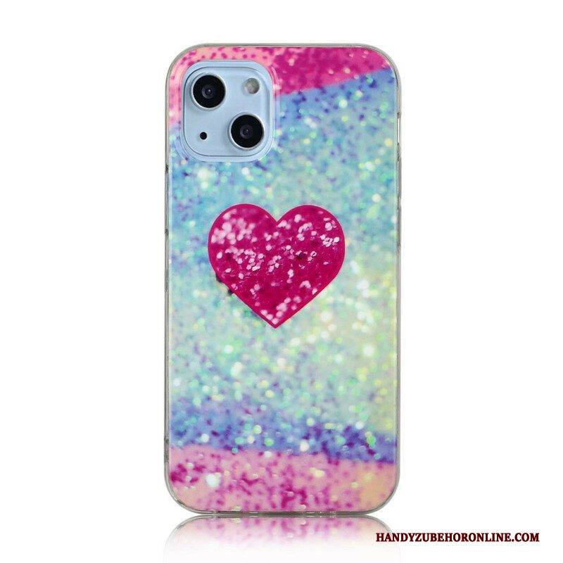 Hülle Für iPhone 13 Mini Glitzermarmor