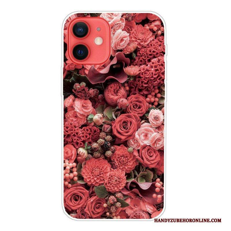 Hülle Für iPhone 13 Mini Intensive Blumen
