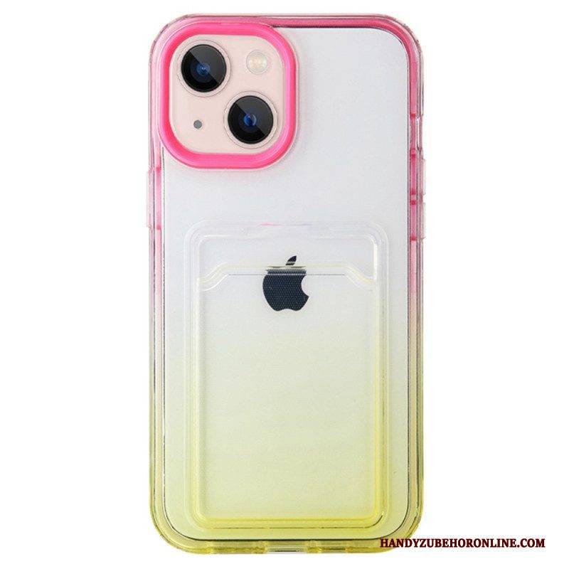 Hülle Für iPhone 14 Kartenhalter Mit Farbverlauf