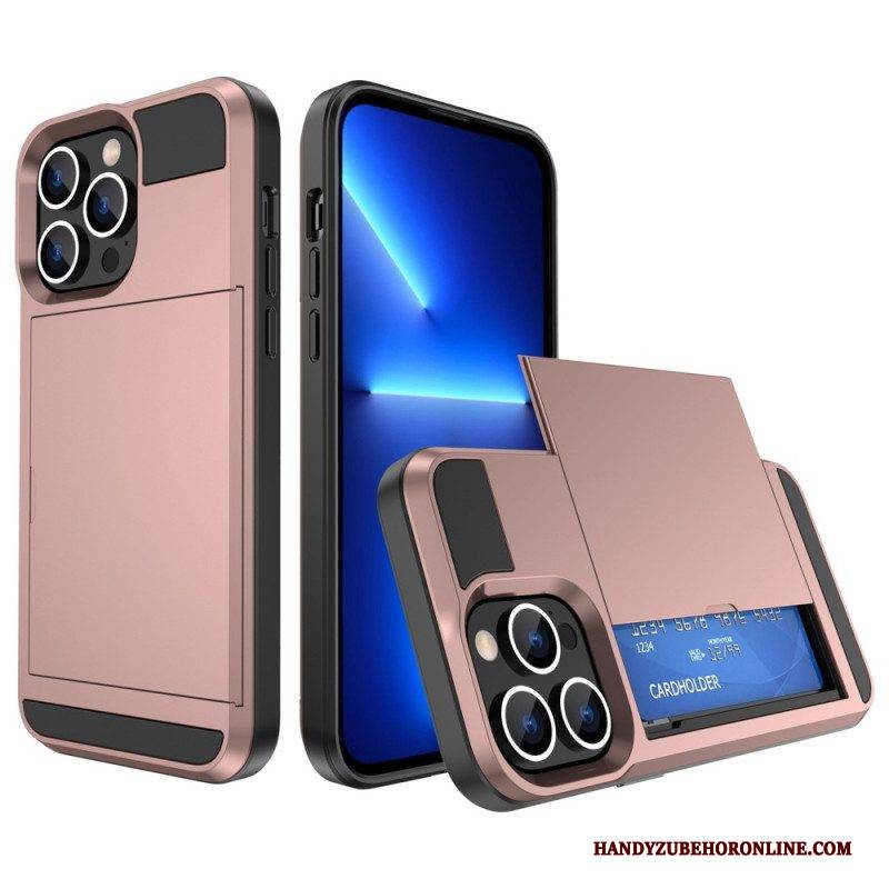 Hülle Für iPhone 14 Kartenhalter Mit Reißverschluss