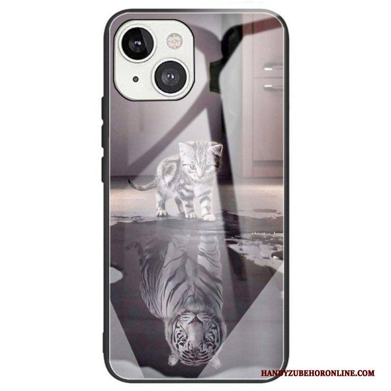Hülle Für iPhone 14 Kitten Dream Gehärtetes Glas