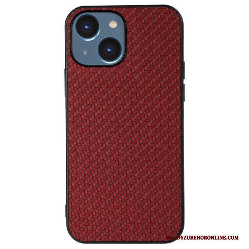 Hülle Für iPhone 14 Plus Kohlefaser-textur