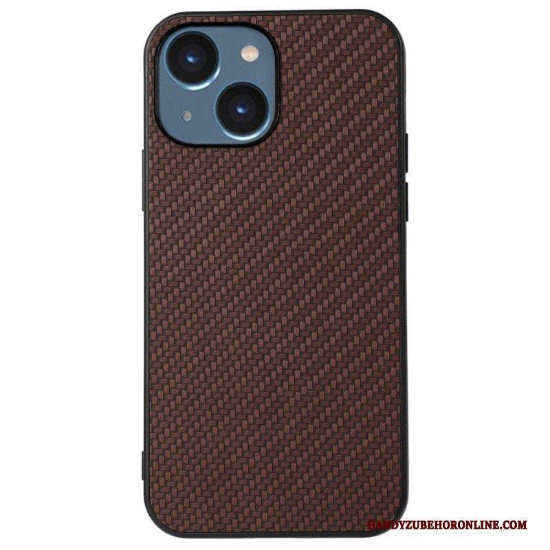 Hülle Für iPhone 14 Plus Kohlefaser-textur