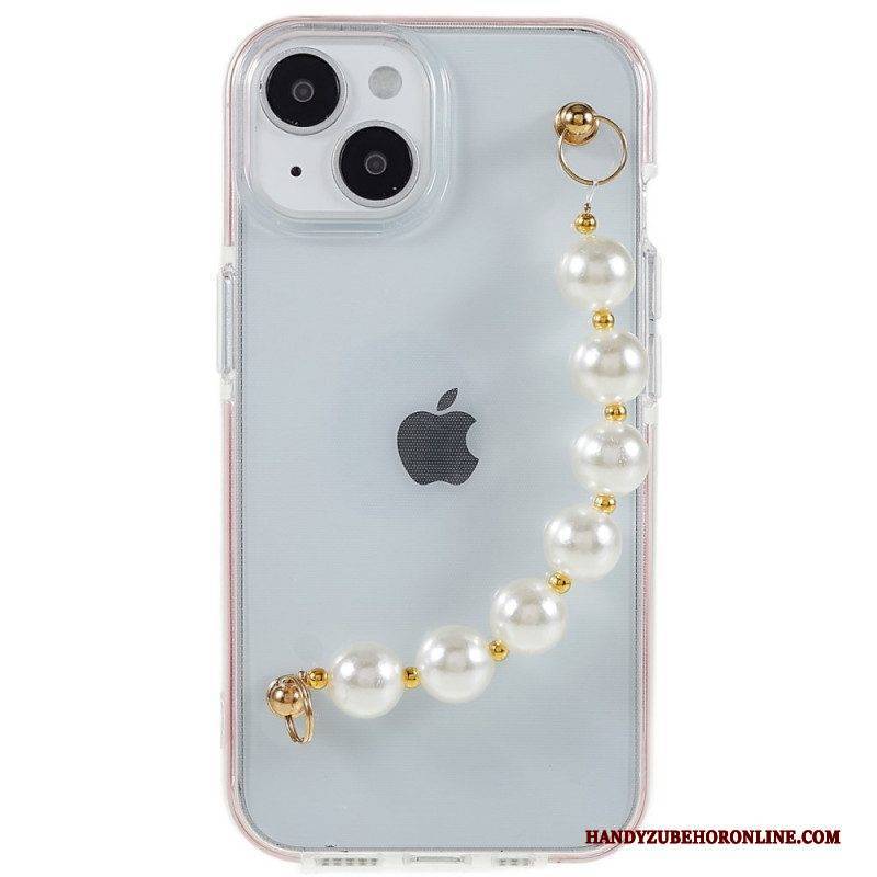 Hülle Für iPhone 14 Plus Silikon-armbandperlen