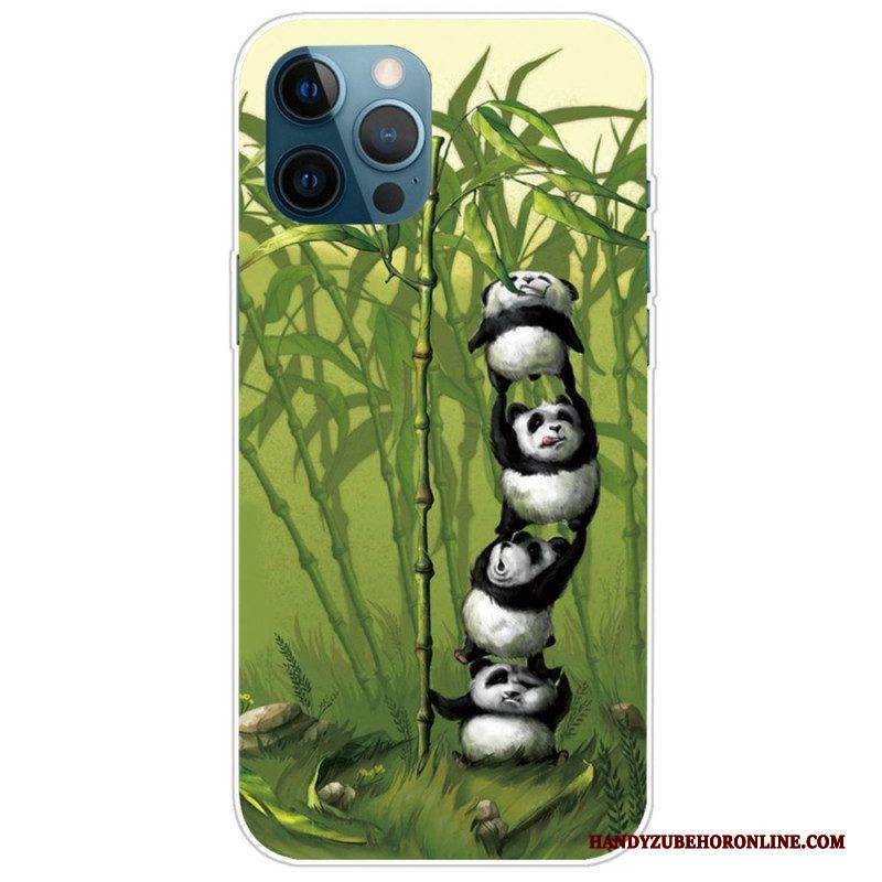 Hülle Für iPhone 14 Pro Ein Haufen Pandas