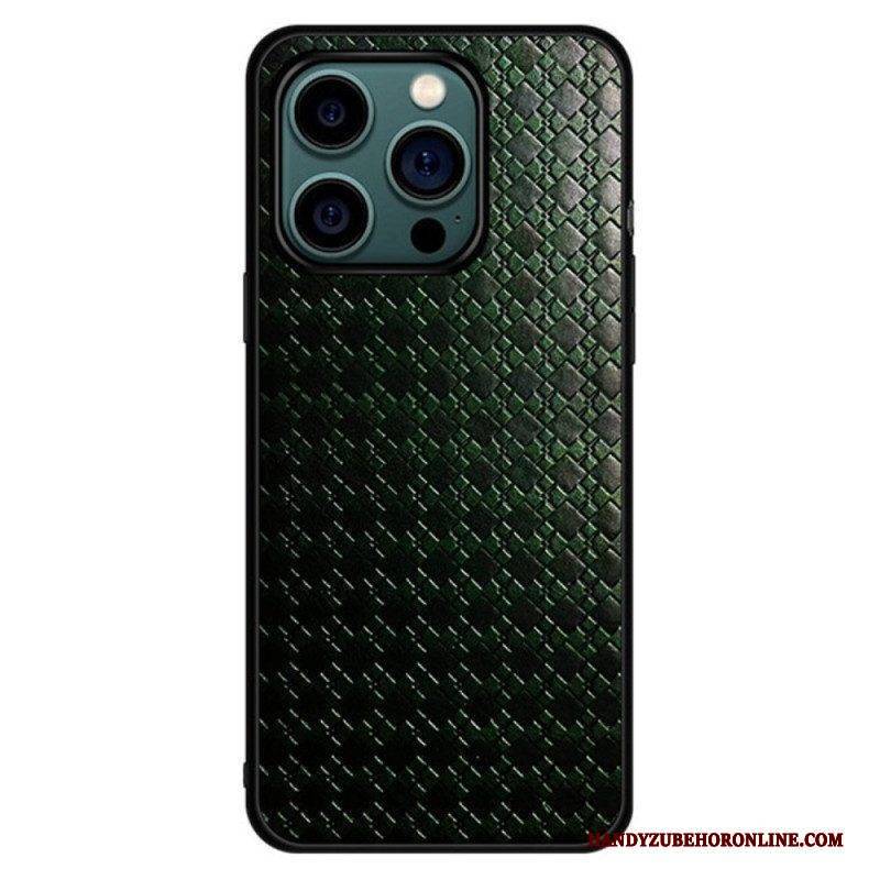 Hülle Für iPhone 14 Pro Gewebtes Kunstleder