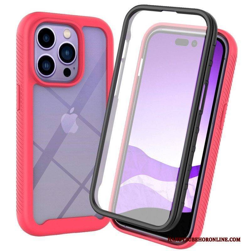Hülle Für iPhone 14 Pro Max Hybrid Mit Displayschutzfolie