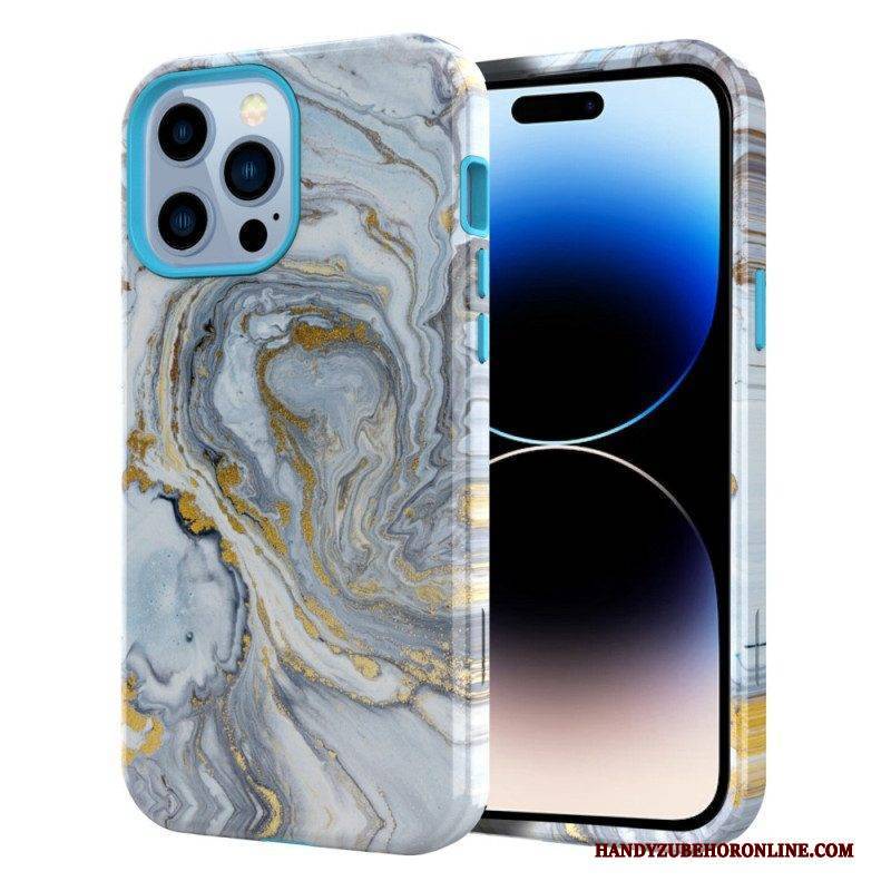 Hülle Für iPhone 14 Pro Max Luxuriöser Marmor