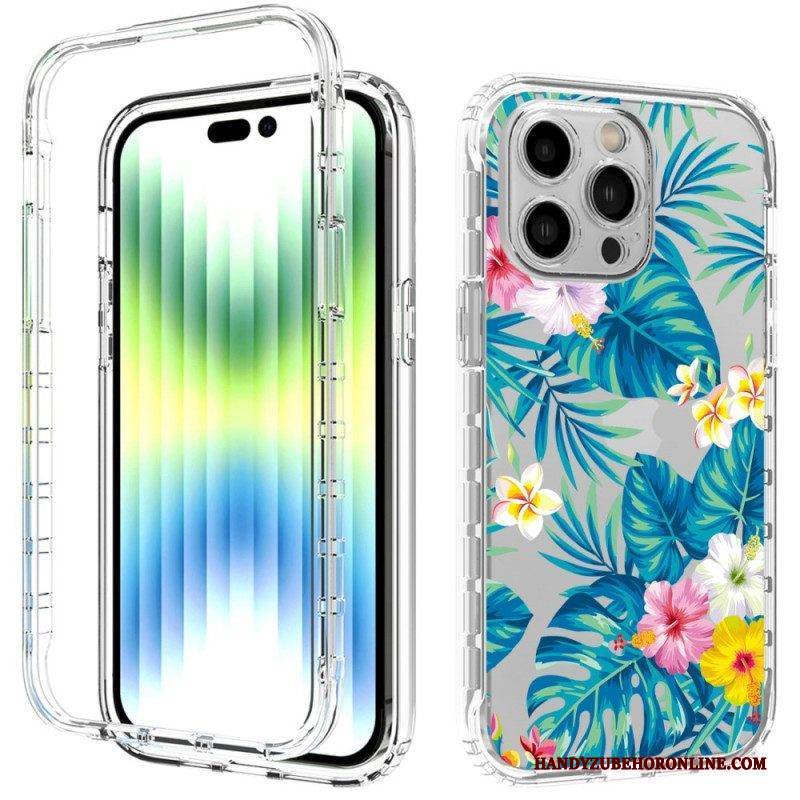 Hülle Für iPhone 14 Pro Max Verbessertes Blumenmuster